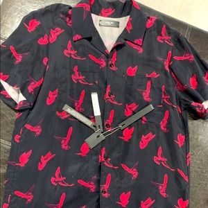 Amiri mens dove bird shirt